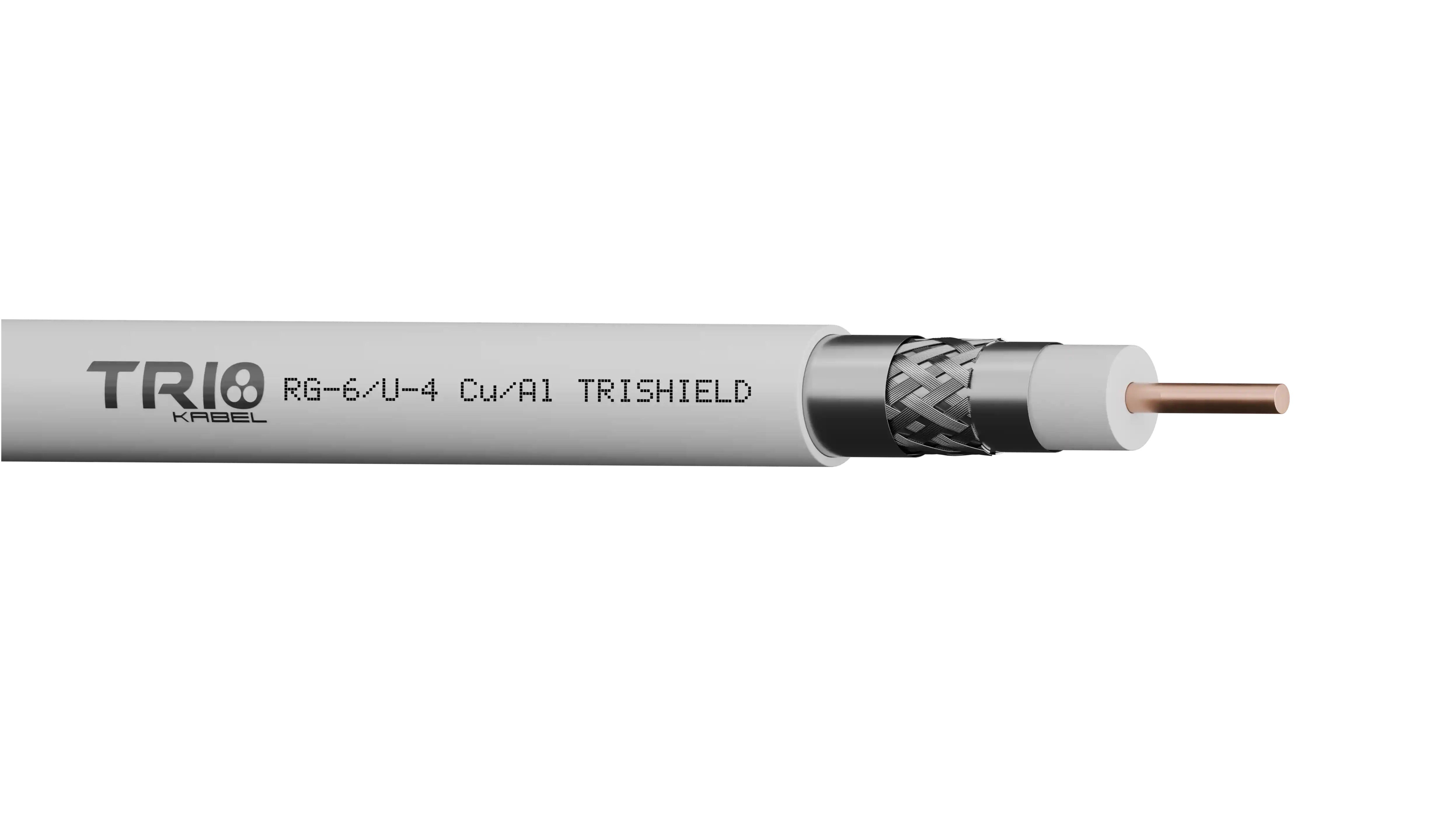 RG-6/U-4 Cu/Al TRISHIELD