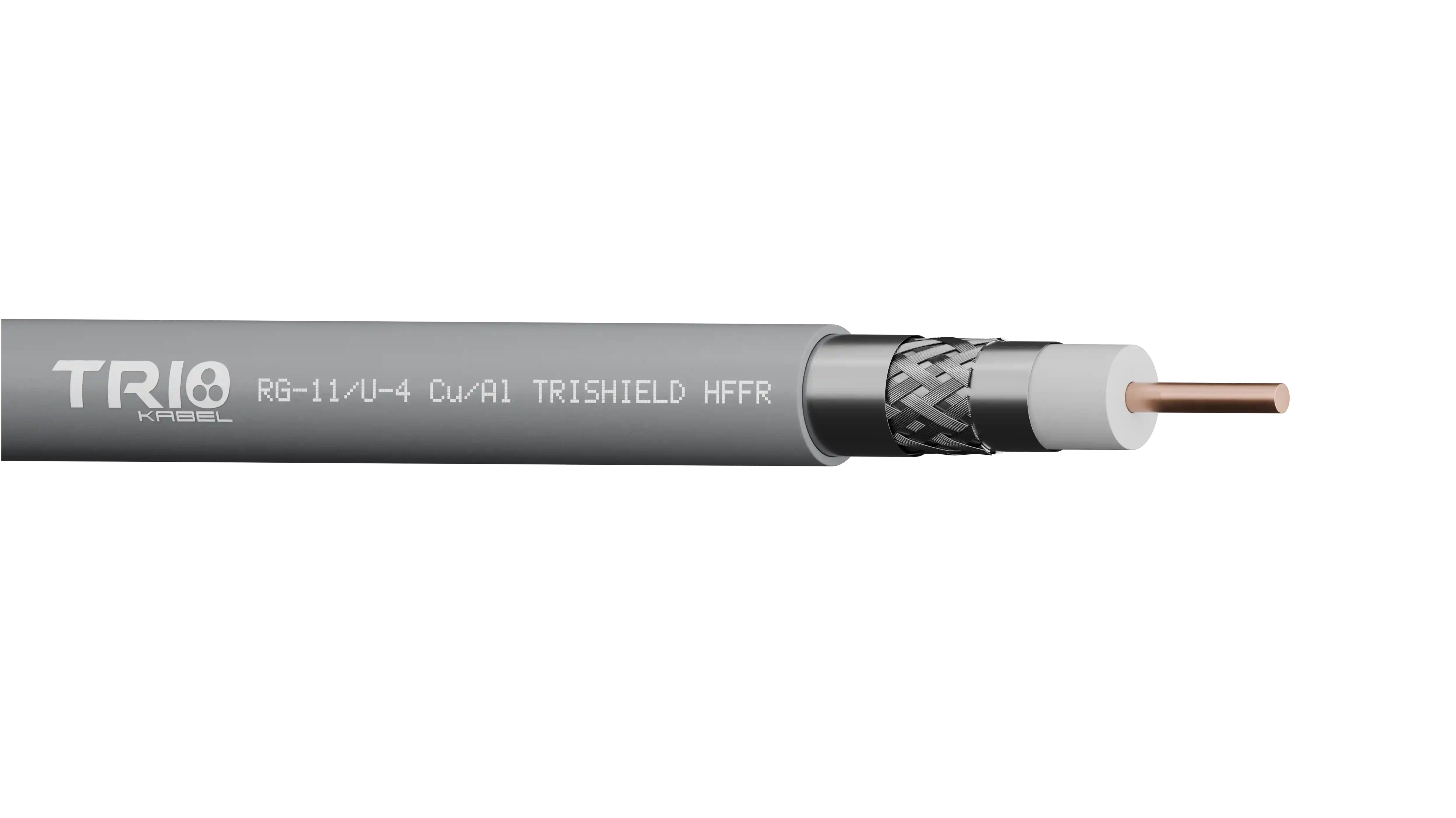 RG-11/U-4 Cu/Al TRISHIELD HFFR