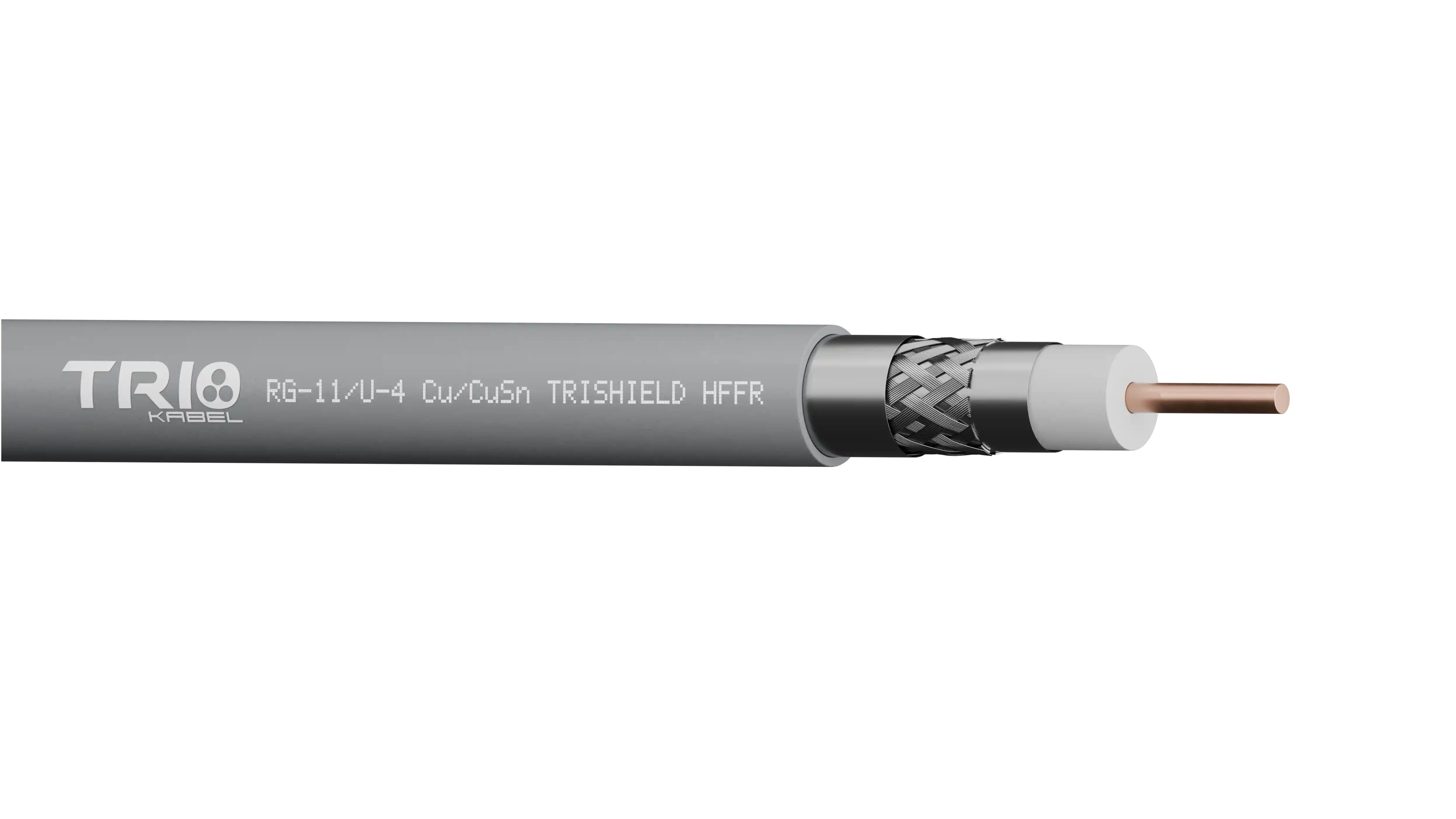 RG-11/U-4 Cu/CuSn TRISHIELD HFFR