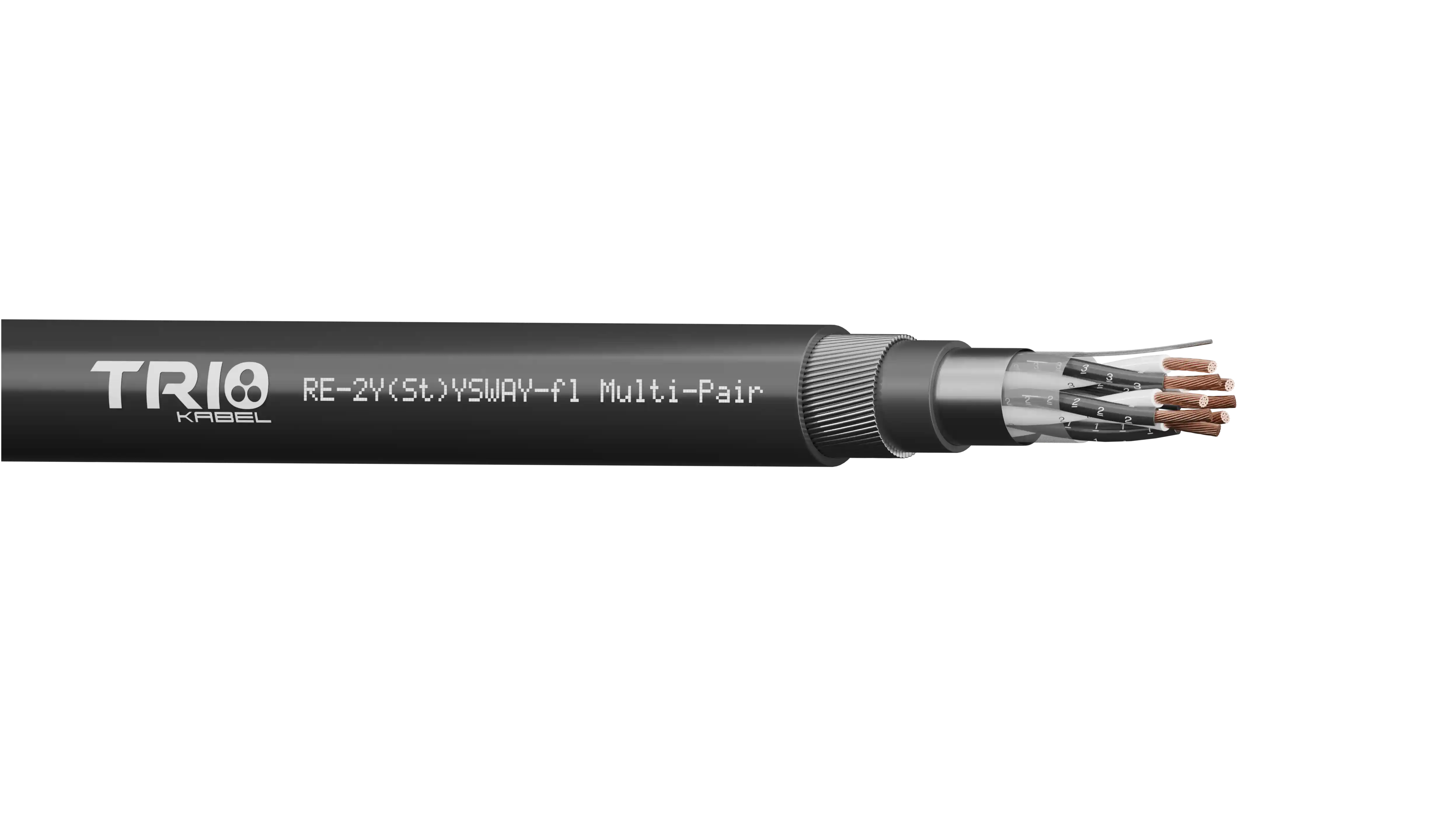 RE-2Y(St)YSWAY-fl PIMF Cu/Pe/Is/Os/Pvc/Swa/Pvc