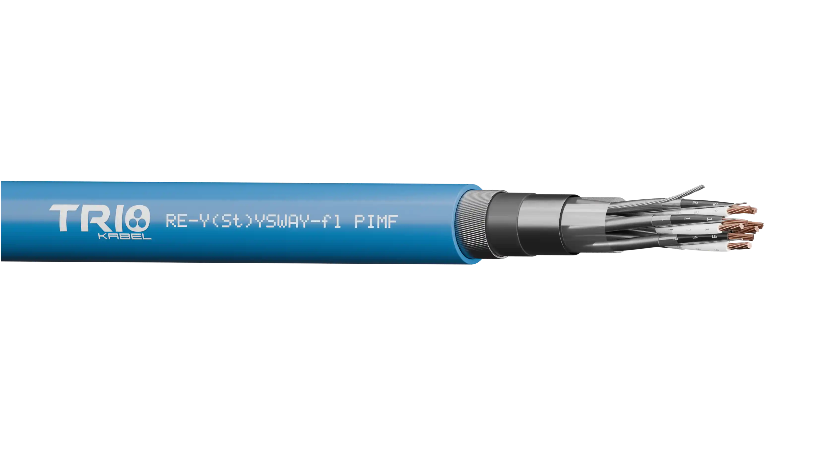 RE-Y(St)YSWAY-fl PIMF Cu/Pvc/Is/Os/Pvc/Swa/Pvc