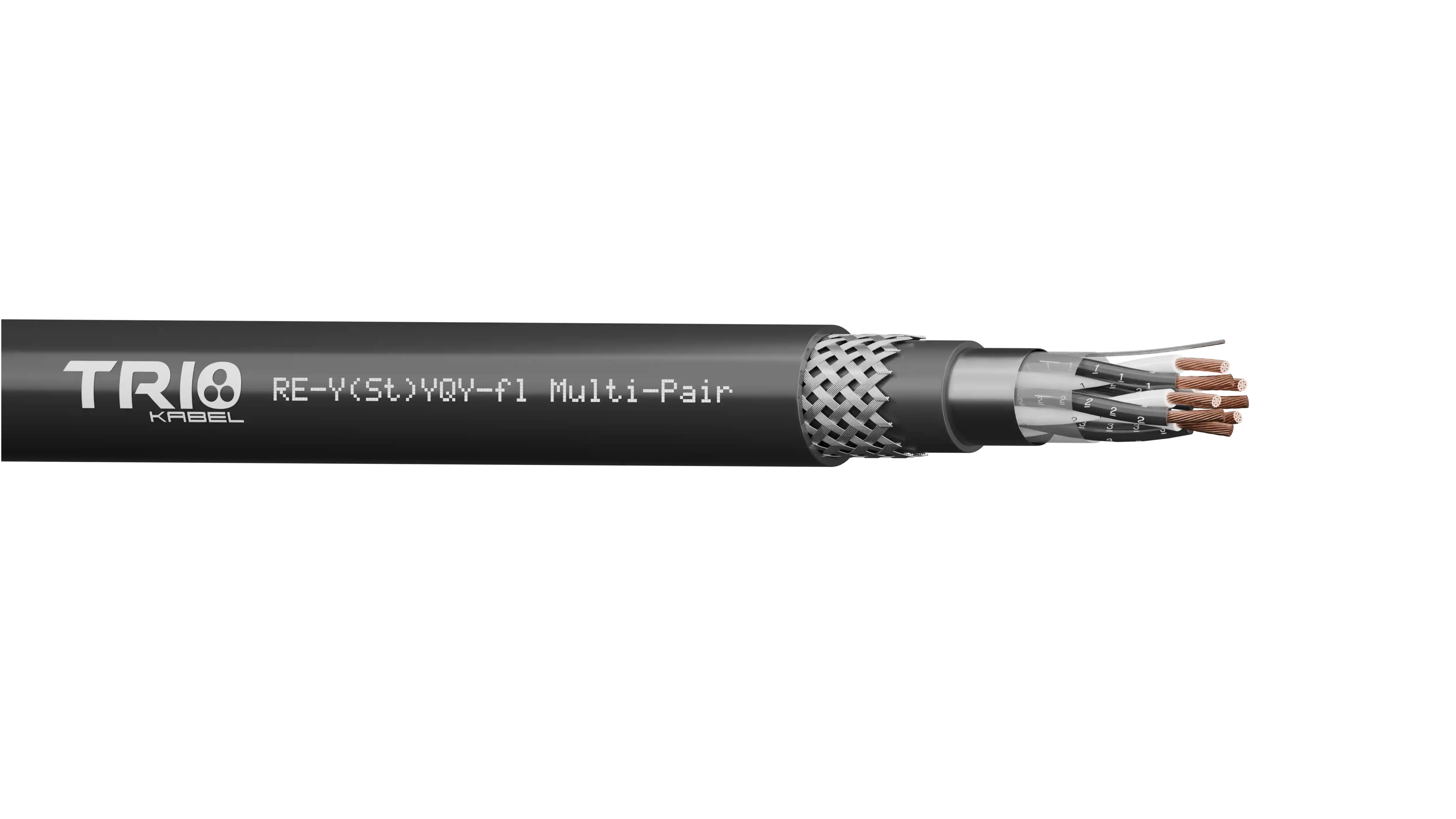 RE-Y(St)YQY-fl Multi-Pair Cu/Pvc/Os/Pvc/Swb/Pvc