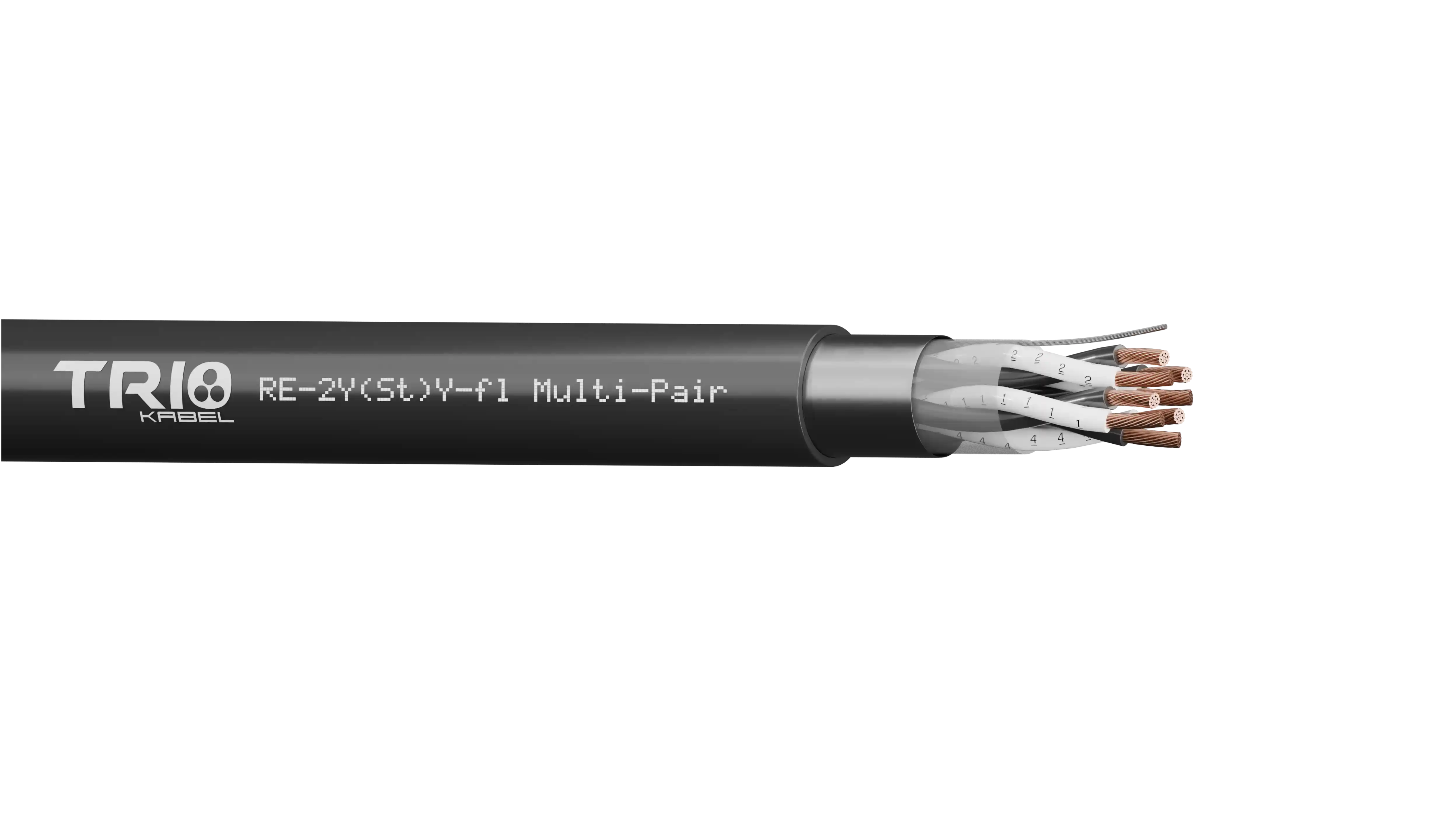RE-2Y(St)Y-fl / RE-2Y(St)Yv-fl Multi-Pair Cu/Pe/Os/Pvc