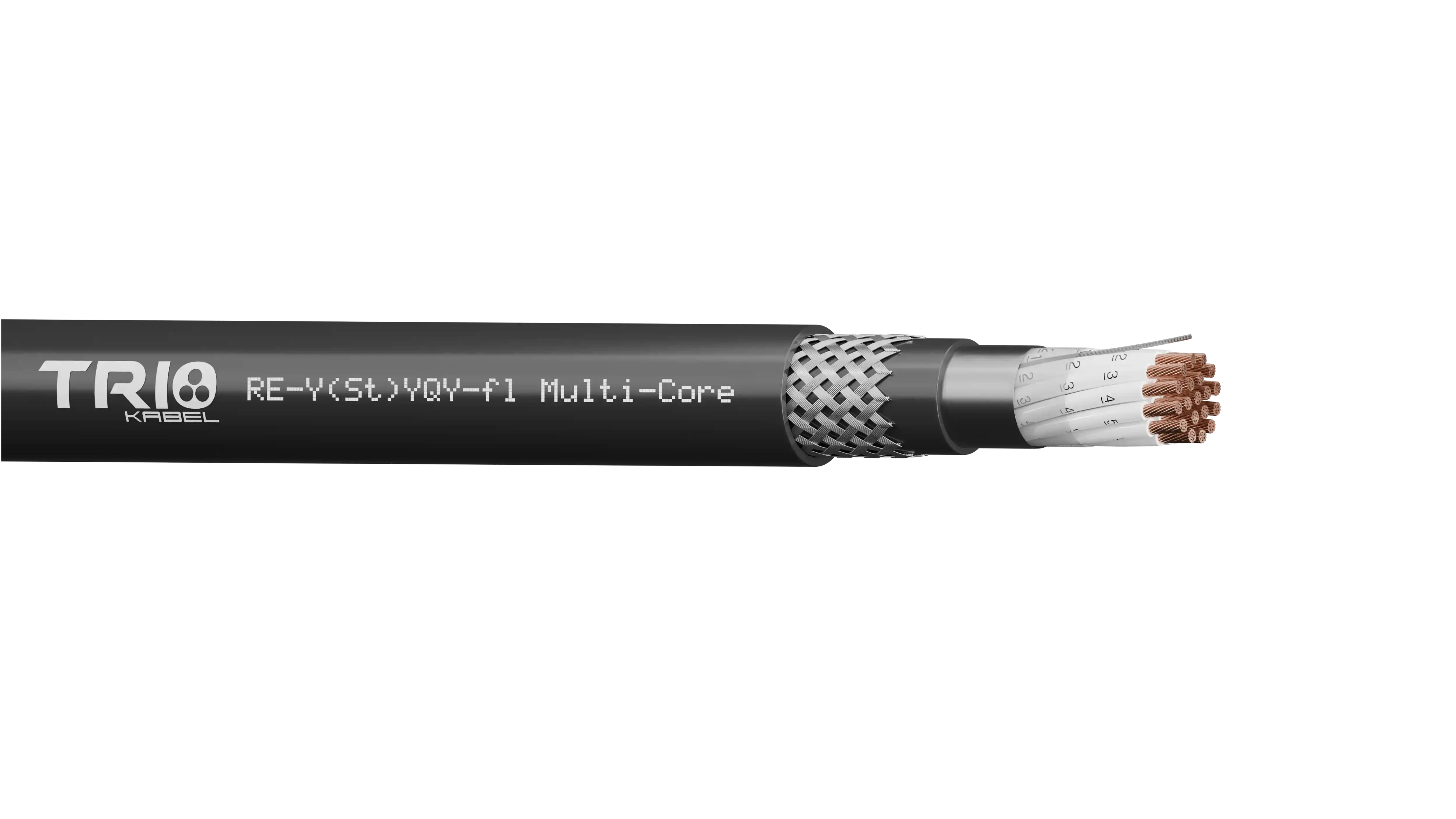RE-Y(St)YQY-fl Multi-Core Cu/Pvc/Os/Pvc/Swb/Pvc